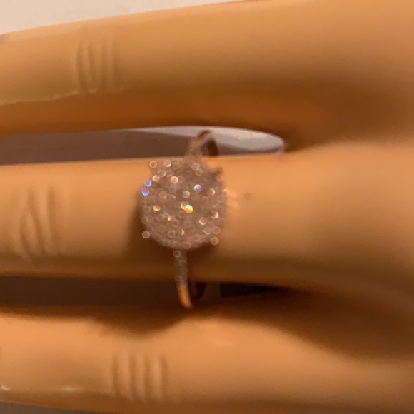 PINK DIAMOND RING, SIZE 8 - Picture 3 of 11